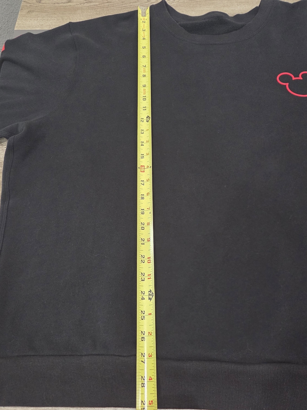 Disney x Lululemon Steady State Crewneck Sweatshirt 2xl 3xl Mickey Black And Red - Picture 12 of 16